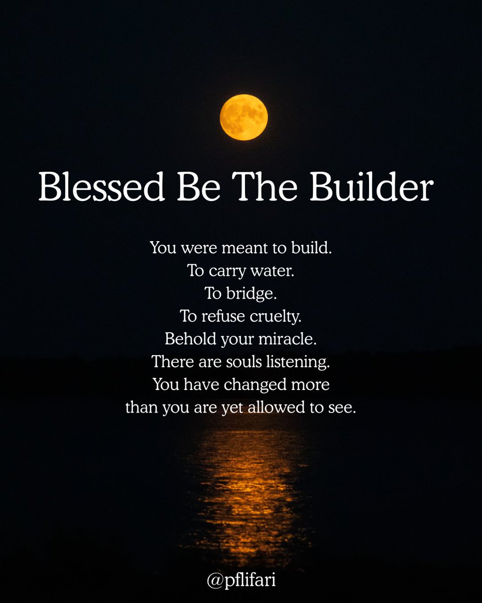 PLifari's tweet photo. May this reflection nurture the Builder inside us all... https://t.co/1uh371S7HZ
