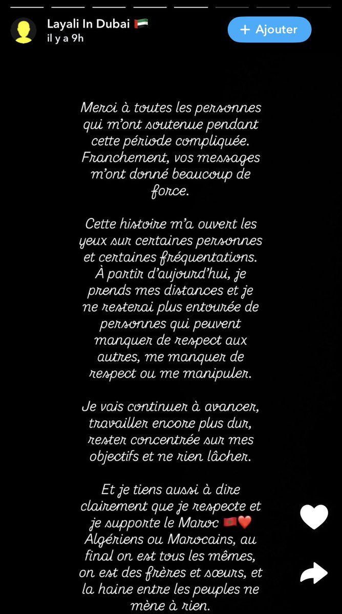 algeriactufoot_'s tweet photo. Ah c’est que maintenant Kaoutar que tu te rends compte qu’il te manquait de respect et te manipulait ? 🤣🤣🤣

Sa sert à rien de faire des storys on va continuer à faire en sorte que tu sois définitivement interdite d’Algérie. https://t.co/ksavXFlzas