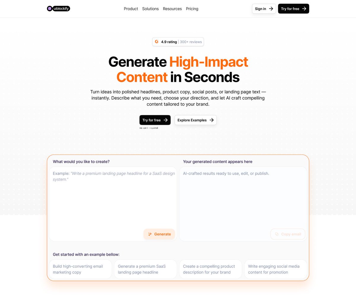 oleksandr_ceo's tweet photo. New Hero Section — fully built with uiblockify design components.

Responsive, scalable, and fully editable for faster premium website creation ⚡

in this section components: Button, Headline, Badge, Fully AI Form

#buildinpublic #design #10x #uiux #figmabuilder #uiblockify