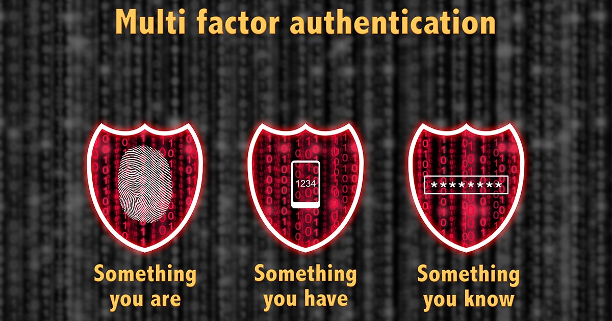 415_IT's tweet photo. Weak or reused passwords are a hacker's favorite entry point. 

MFA solves the "password problem" with a simple, secure verification code sent to your mobile device. https://t.co/6uCB9kJTaa https://t.co/B6Eo1bEz36