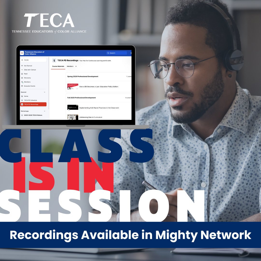 TNEdColorAllies's tweet photo. Our professional development catalog has 20+ webinar recordings for you to watch and earn professional development credit. Catch up or rewatch a session in Mighty Network. 
🔗 https://t.co/81fRt1PnR6 https://t.co/GxbGfFGL9Z