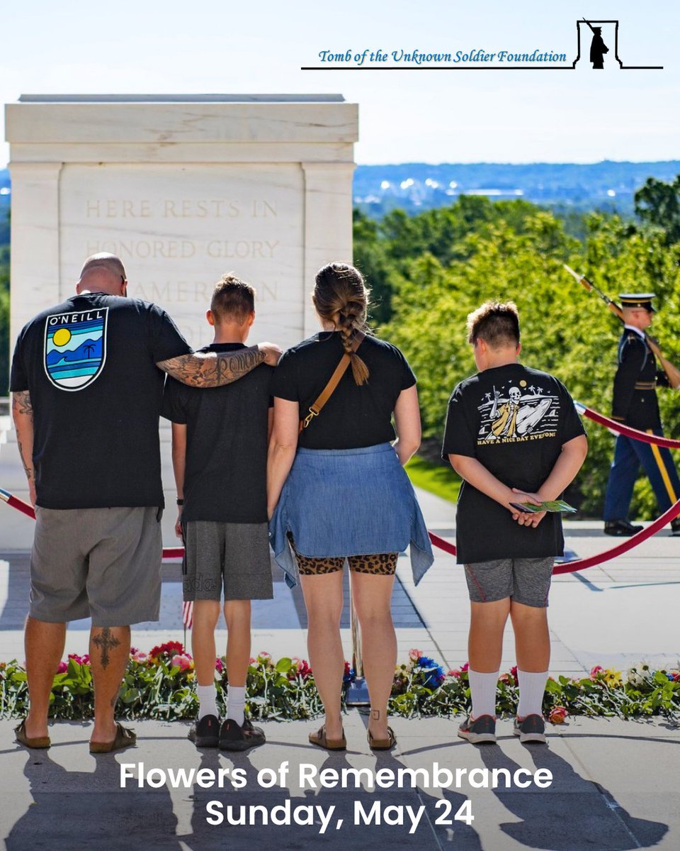 HonorRemember's tweet photo. ⭐ On Sunday, May 24, the Tomb of the Unknown Soldier Foundation has the honor of again hosting Flowers of Remembrance. This year, we wish to extend a special invitation to Gold Star, Military Fallen, and MIA Fathers.

#TomboftheUnknown #Arlington #GoldStarFathers #FallenHeroes https://t.co/tCvojAk9wN