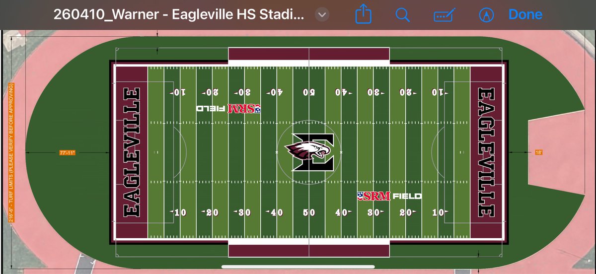 EaglevilleFB's tweet photo. 📣A NEW ERA IS COMING TO EAGLEVILLE!

The Board of Education approved a $1.15M synthetic turf project for Eagleville athletics:
🏈 Football field
🥎 Softball infield
⚾ Baseball infield

Plus soccer field improvements &amp; new irrigation.

This is the future of Eagleville athletics! https://t.co/b0PpxVDwAB