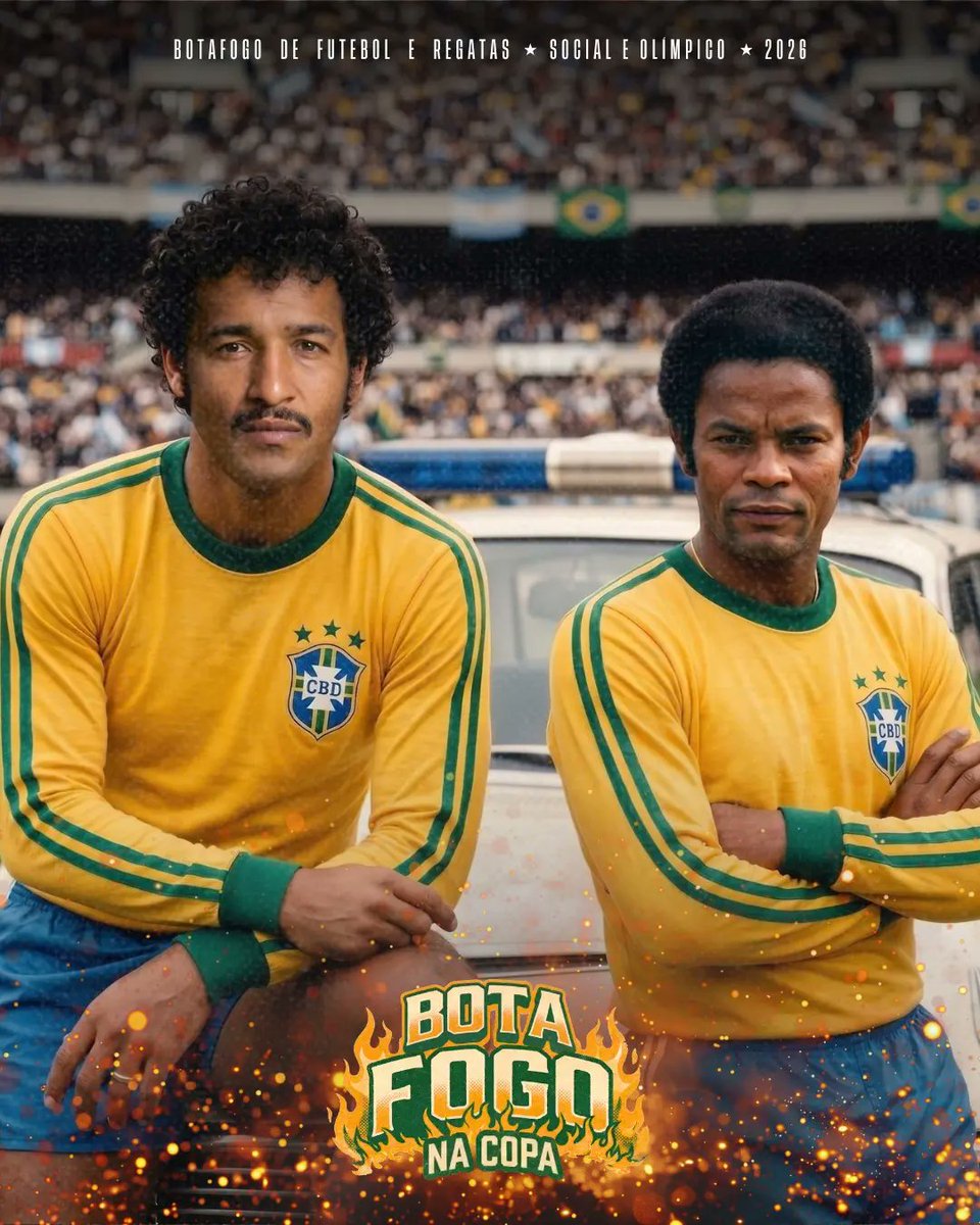botafogo_so's tweet photo. Gil e Rodrigues Neto representaram o Botafogo na Copa de 78. ⭐🖤🤍

Assim como a Seleção invicta na Argentina, o histórico “Camburão” também se recusava a perder: 52 jogos de invencibilidade.

#Botafogo #Copa1978 https://t.co/4bMLkjQggf