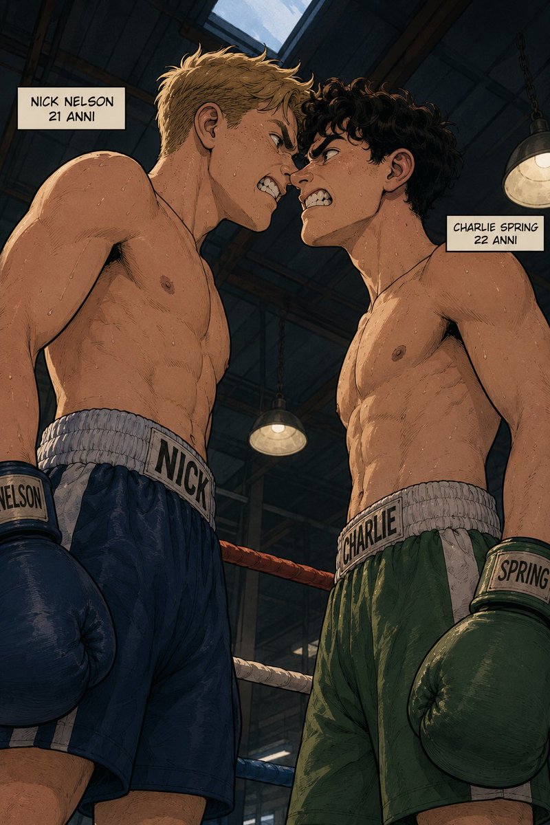 DTBoxingMan's tweet photo. Nick and Charlie love each other, but in the ring, it’s war. #heartstopper #charliespring #nicknelson https://t.co/jRwLMnirLP