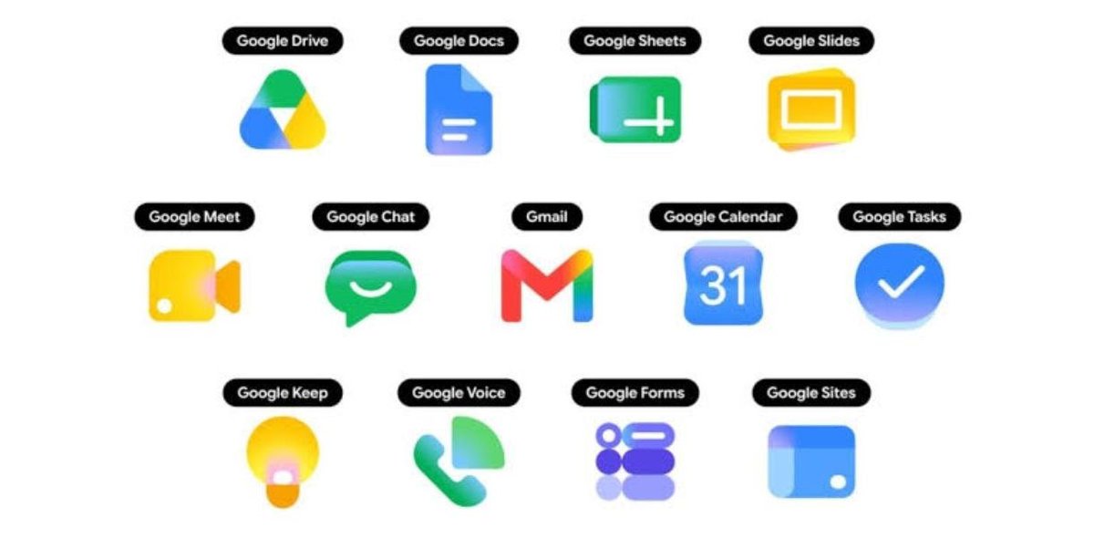 iOldMonk's tweet photo. Gradient Google icons look absolutely eye-catching and give a fresh, premium vibe. https://t.co/We4GppYOKV