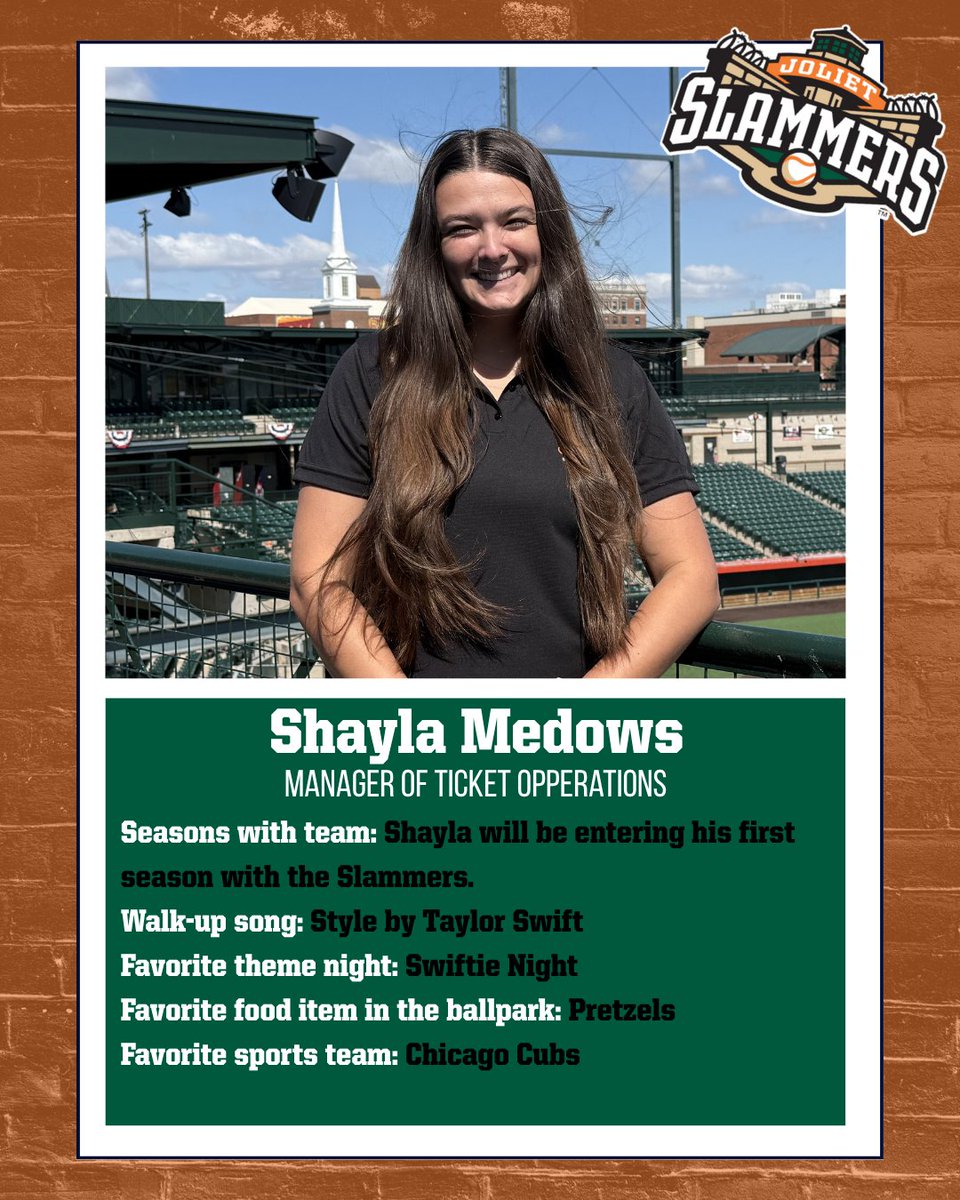 JolietSlammers's tweet photo. Next up in our front office series: our sale team — The season is underway, and our sales team is working hard behind the scenes to make every outing, party, and group experience unforgettable ⚾🎉
#GetLockedIn🔒 #SlamFam #MeetTheTeam https://t.co/tV2ySnMkJD
