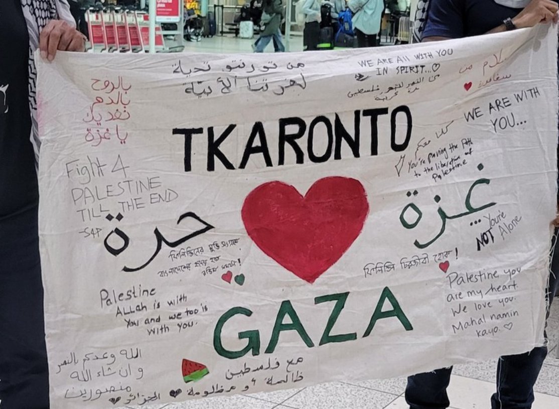 amel1taibi's tweet photo. @CanadaBoatGaza @GazaFFlotilla @GFFAusGroup @rumboagaza @ShipGazaNorway @shiptogazaswe @PFPalestine @ICBSOFGAZA @mavimarmaratr @mycarehq @USBOATTOGAZA At least 6 Canadians have been illegally intercepted at sea while on a humanitarian mission to #Gaza. Yet, our mainstream media stays silent. At what point do you care when your own citizens are targeted?
They sailed because government failed. #sumudsaldırıaltında #HandsOffSUMUD https://t.co/zwHXpBFTd4