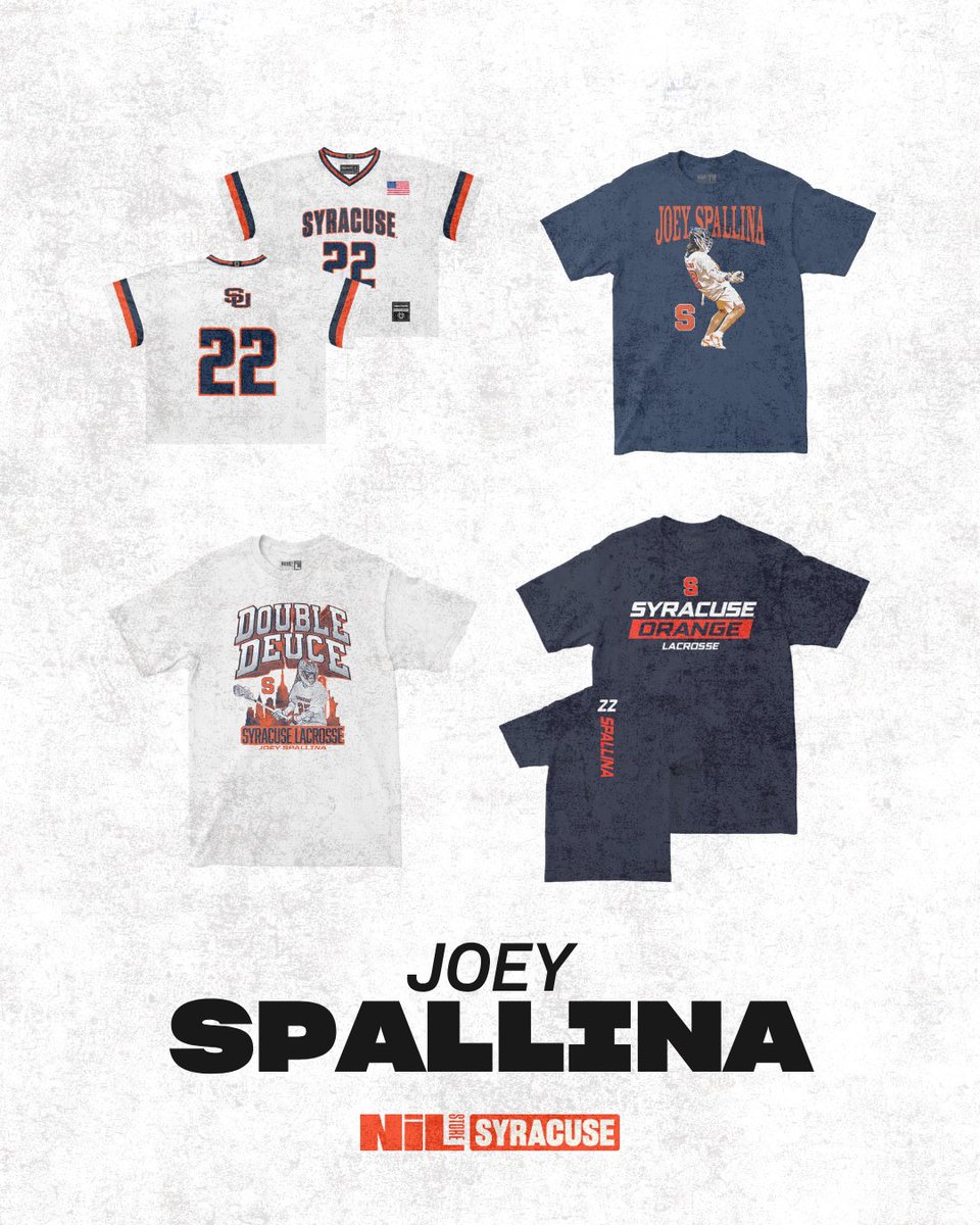 CuseNILStore's tweet photo. The Orange standard 🍊😤
Joey Spallina continues to rewrite the Syracuse record books after becoming the program’s all-time assists leader with 188 career assists. The ACC Offensive Player of the Year also became Syracuse’s all-time points leader this season. 🍊🥍 

#orangenation https://t.co/21ejAzPruN