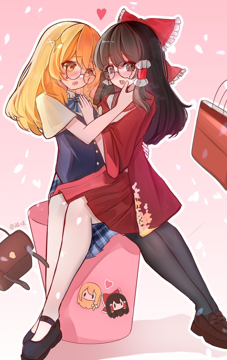 joke_littl97120's tweet photo. 霊夢×魔理沙キスタイム😘
#東方 https://t.co/r6uA1qRY5p