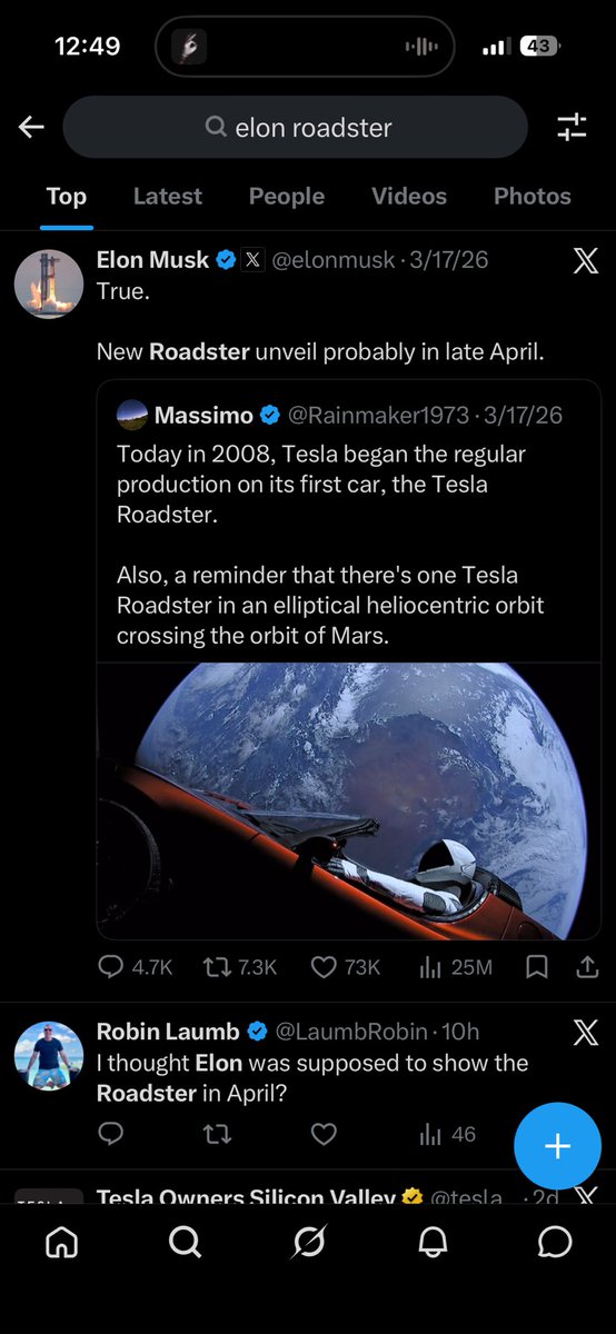 JediMaster32922's tweet photo. so the first ever tesla car is making a comeback any day now 

elon is going to bull post tf outta $roadster

2 year old coin 

0x356b008f30081aE1ed6C4763643412467aD3F52c https://t.co/NrLYdspy7M