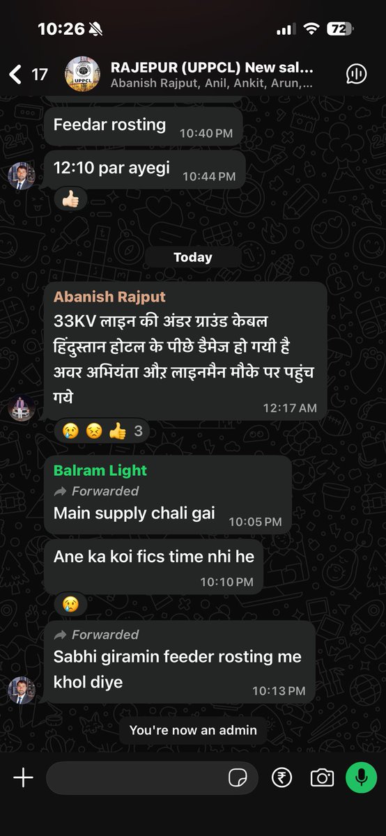 RajDahram's tweet photo. Mam apse humble request h har roze raat ko rosting ke naam pr ganga par (Rajepur) ki he light kyu kat di jaati h city ke liye 24 hrs light or village ke liye to 14 hrs light nhi mil rhe hum log inshan nhi h ya bill nhi dete h @DMFarrukhabadUP @UPPCLLKO https://t.co/jbJLP7XNHy