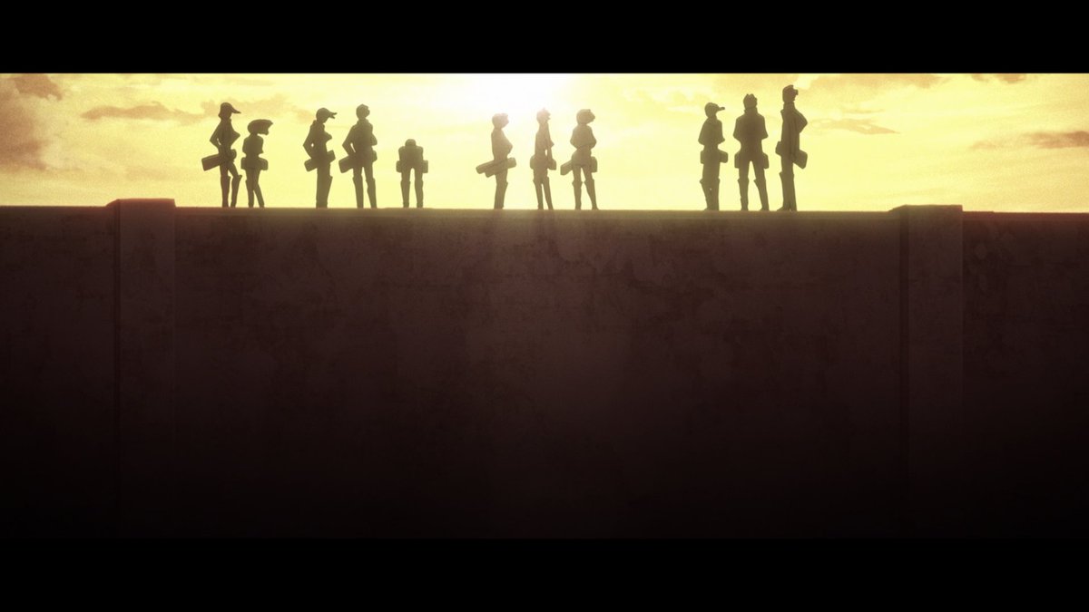 AquariiSa's tweet photo. The rumbling has so many shots that are contenders for best ones in the series.

The opening feels like a love letter to AOT's legacy and history. https://t.co/Tz5VQRywei