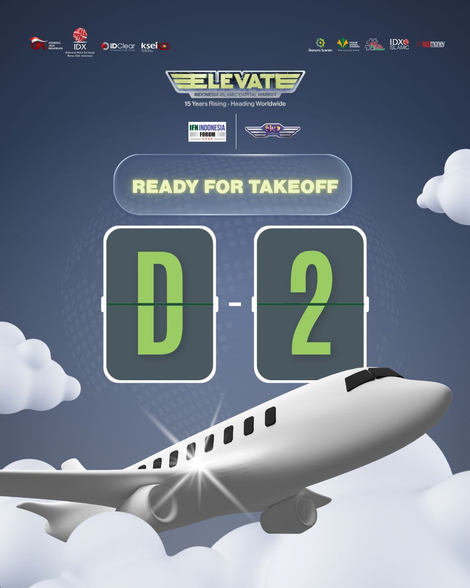 idxislamic's tweet photo. Ready for takeoff? ✈️

ELEVATE 2026 tinggal menghitung hari! https://t.co/9tpJ9ylAzE