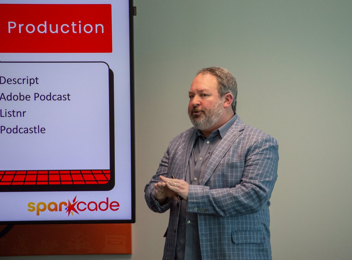 KCIABC's tweet photo. Special thanks to Brent Bowen for delivering practical insights at our lunch last week, hosted by the American Academy of Family Physicians. Brent explained, in actionable steps, how #AI can make audio and video production more accessible and affordable and expedite timelines. https://t.co/2uL45HHoJw