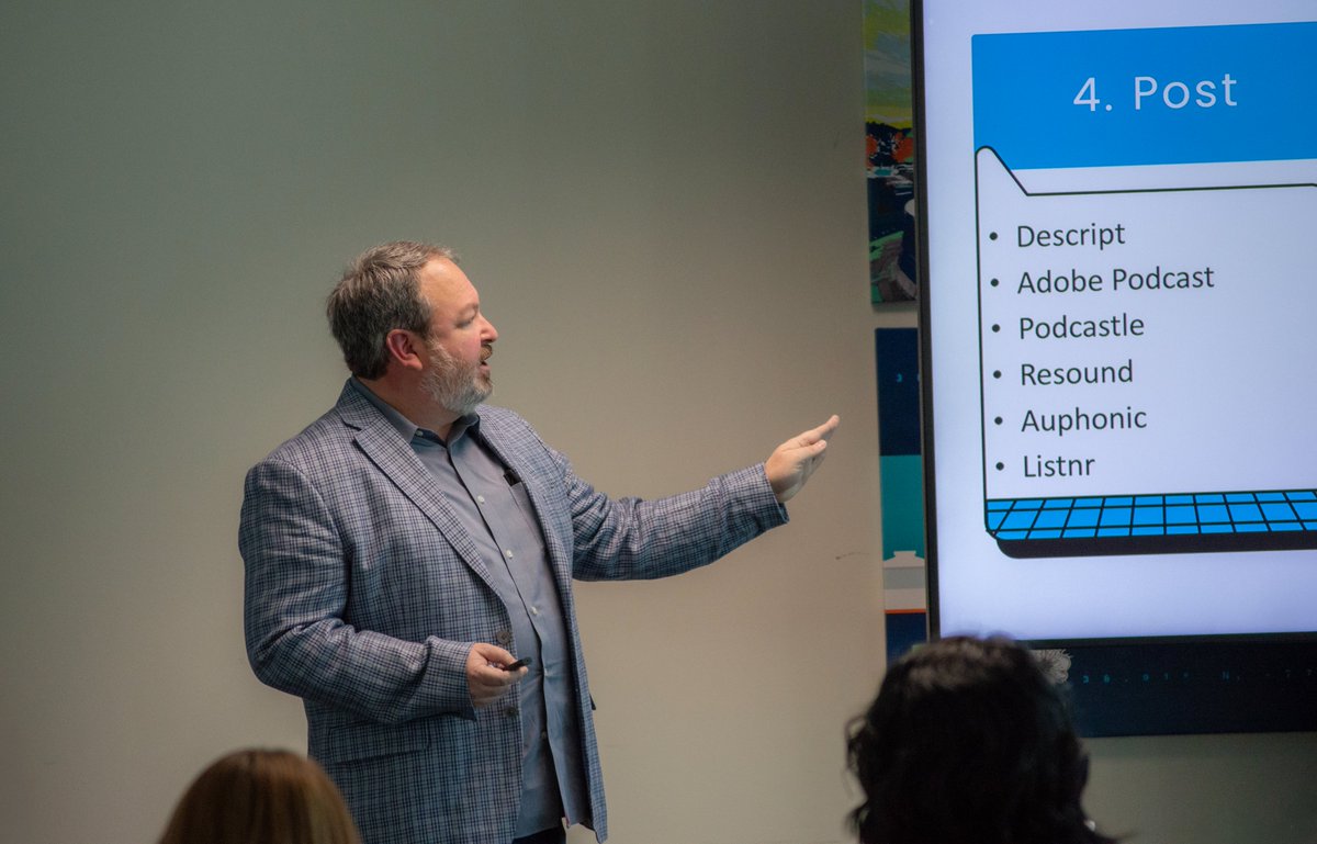 KCIABC's tweet photo. Special thanks to Brent Bowen for delivering practical insights at our lunch last week, hosted by the American Academy of Family Physicians. Brent explained, in actionable steps, how #AI can make audio and video production more accessible and affordable and expedite timelines. https://t.co/2uL45HHoJw