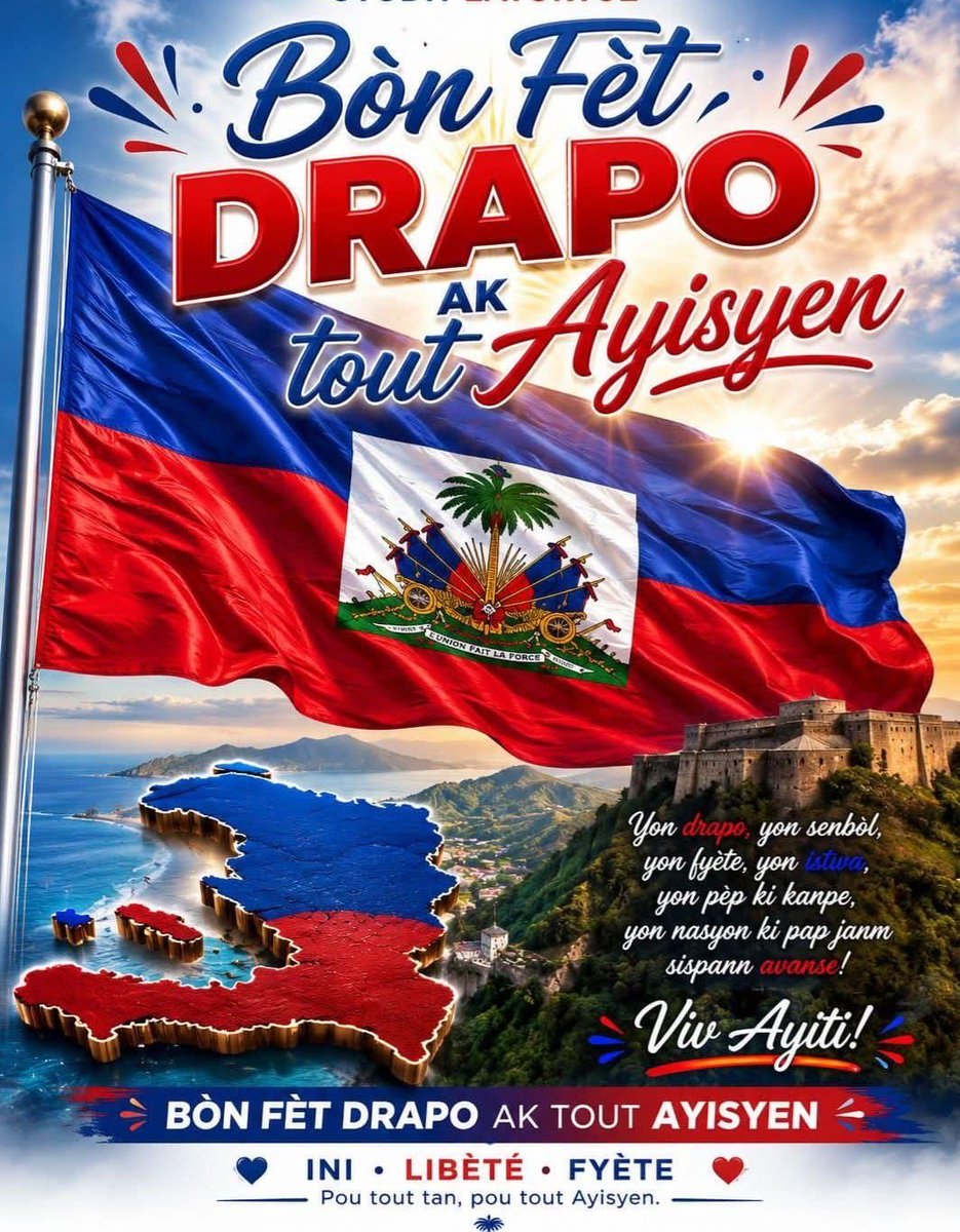 slickerrealboy's tweet photo. Bòn fèt am tout ayisyen 🇭🇹🫶🏾 https://t.co/MUvwtgEjER