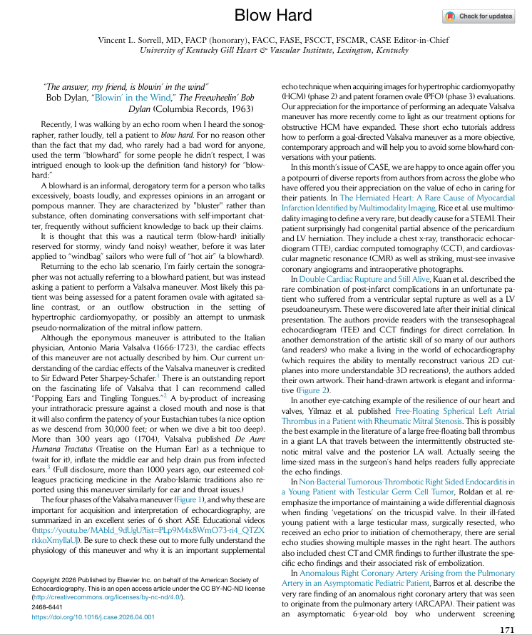 V.L.Sorrell, MD (@CASEfromASE EIC) tweet media