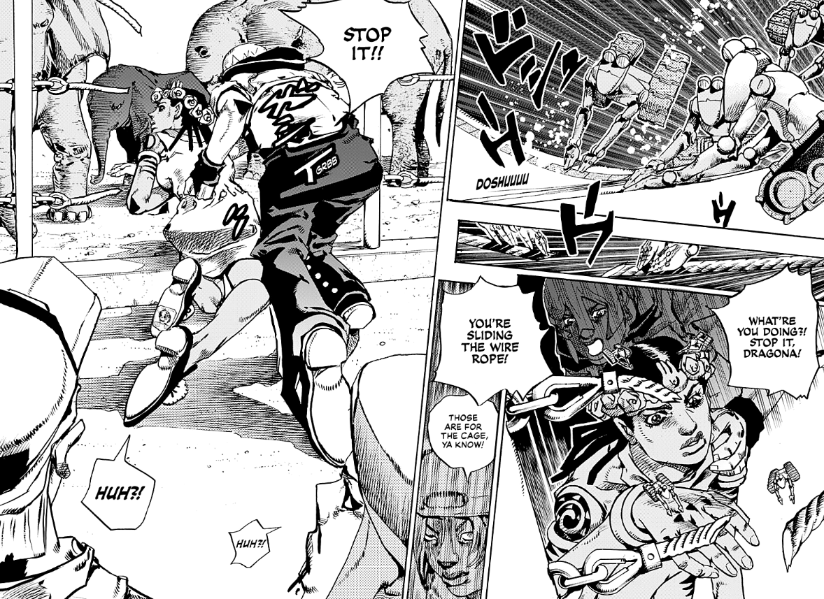 thornbushabove's tweet photo. (jojolands ch 36 spoilers)
.
.
.
.
.
.
EVERYBODY REMOVE THE STICKERS!! WE'RE LEAVING THIS ZOO NOW!!!! AHH!! THIS ISNT THE STICKER!!! NOOO AHHHH!!!! OHHHHHHHHH SMOOTH OPERATORS!!!!!!!!! https://t.co/b9s2MhWngR