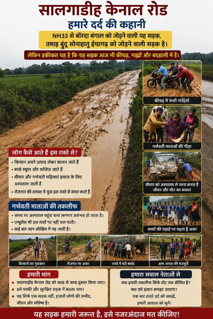 100rab_sahu's tweet photo. @BJP4Jharkhand 8-10 saal se aise road ke wajah se lakhon log presan hain.
Kya kar rhi hai BJP Jharkhand me agr oppose hi nhi kr rhi. Aam janta ka problem ko highlight JMM krega ya opposition?
Highlight this issue if you really wanna form govt in 2029 or else opposition hi rhh jayenge 🥲 https://t.co/A7i0xMmbfu