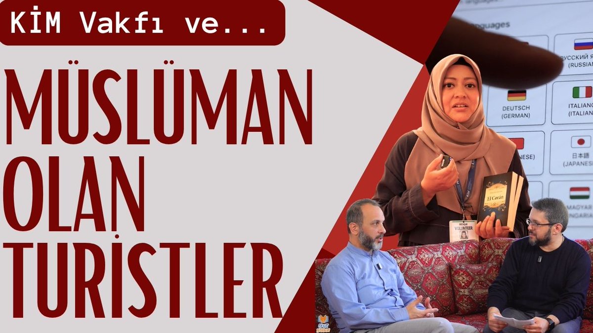 MstfYlmz977's tweet photo. Her Gün Şehadet Getiren Turistler! | KİM Vakfı’nın Büyük Hizmeti
Türkiye’nin büyük camilerinde yabancı turistlere İslam’ı anlatan gençler ne yapıyor?
KİM Vakfı nasıl çalışıyor?
Gerçekten her gün insanlar Müslüman oluyor mu?
İzlemek için https://t.co/S8FykPbYrq https://t.co/Yin8rtqlFC