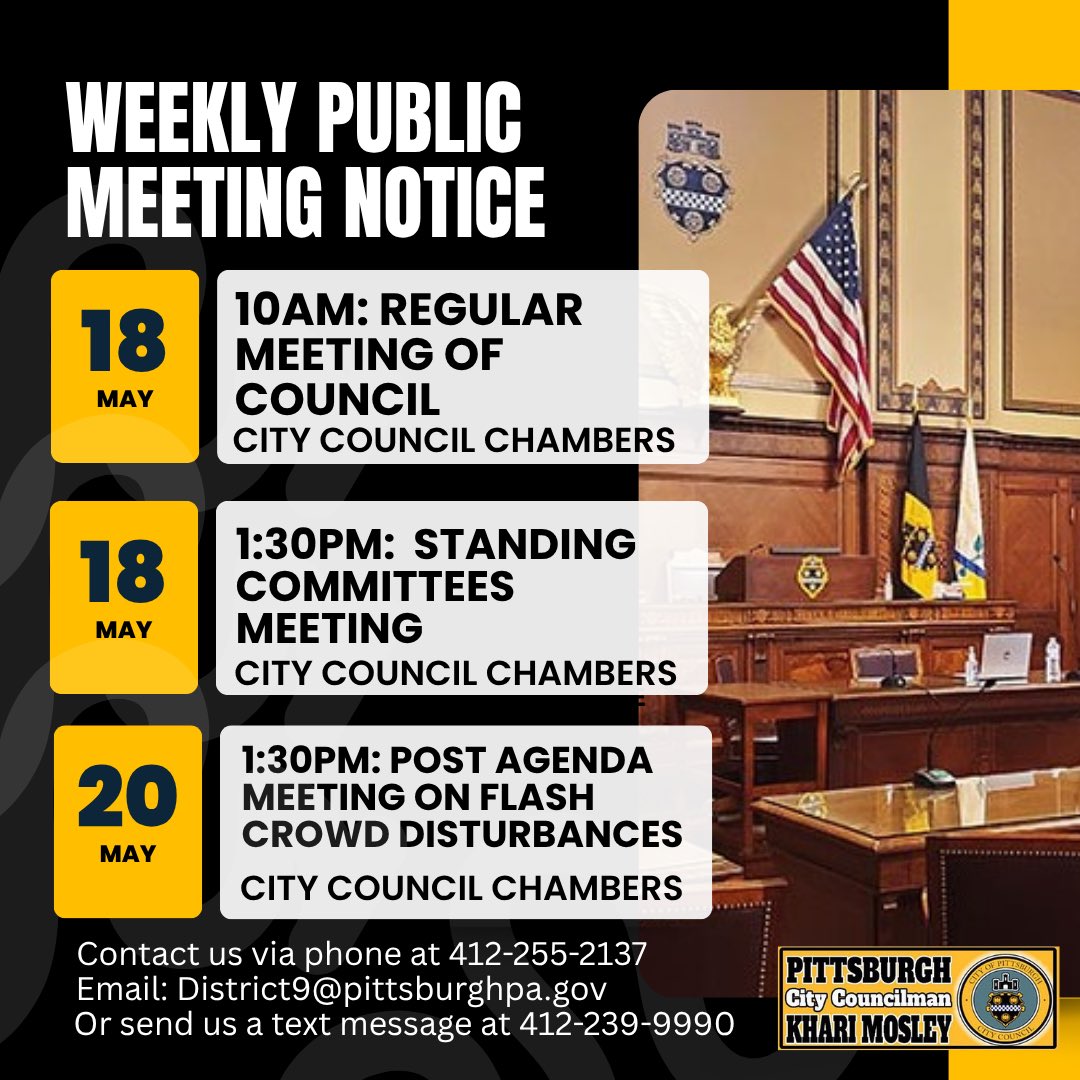 Khari Mosley, Pittsburgh City Councilman tweet media