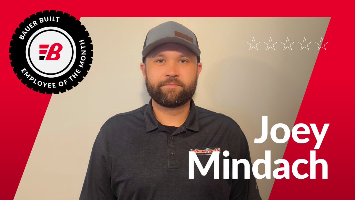 BauerBuiltTire's tweet photo. Congrats to Joey Mindach, our April Employee of the Month! 🏆 As Plant Manager at our Indy Retread facility, Joey led his team to win Best Overall Shop 2025 &amp; Most Improved Audit Scores. Hard work, great leadership — and it shows! https://t.co/SxOoEN4pJB