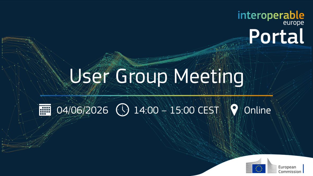 InteroperableEU's tweet photo. Alongside the latest Portal updates, the upcoming #InteroperableEuropePortal User Group Meeting will introduce you to the new Apply AI in the #PublicSector space, as well as the Public Sector Tech Watch.

Register here to explore them on🗓️4 June!
👉https://t.co/9EJSYBiEqo https://t.co/bucZnLYTrw