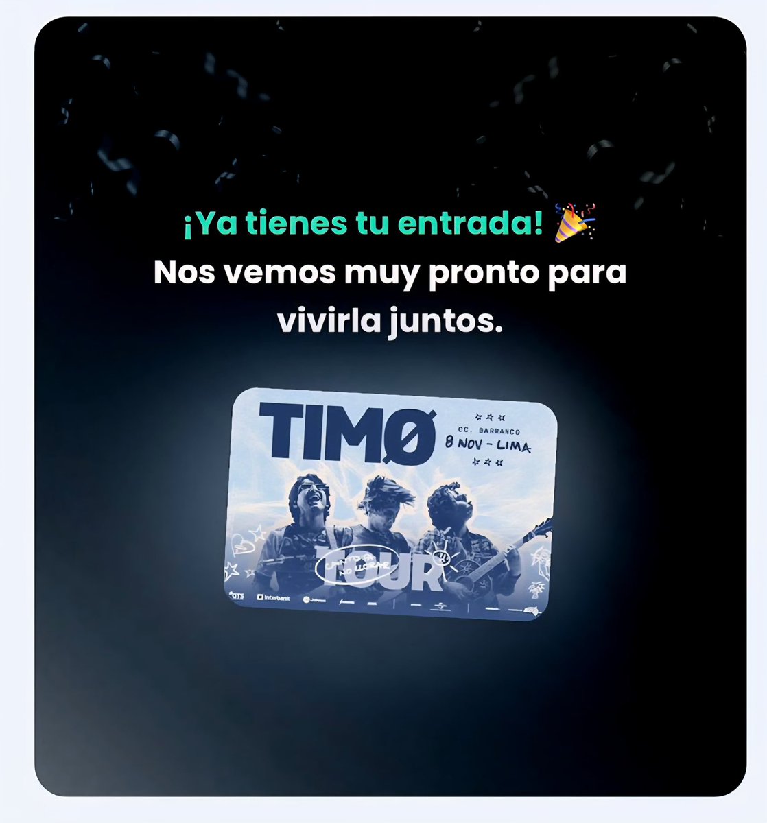 villaglow's tweet photo. Nos vemos en noviembreeeee🩵🩵🩵 @timomusica https://t.co/2XCw67TZil