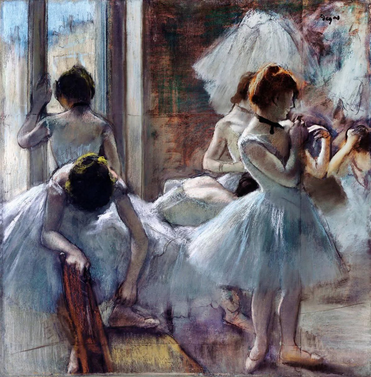 ParisAMDParis's tweet photo. 🎨 Edgar Degas. 
Danseuses 
1884-85. Paris https://t.co/YqonBWnuwh