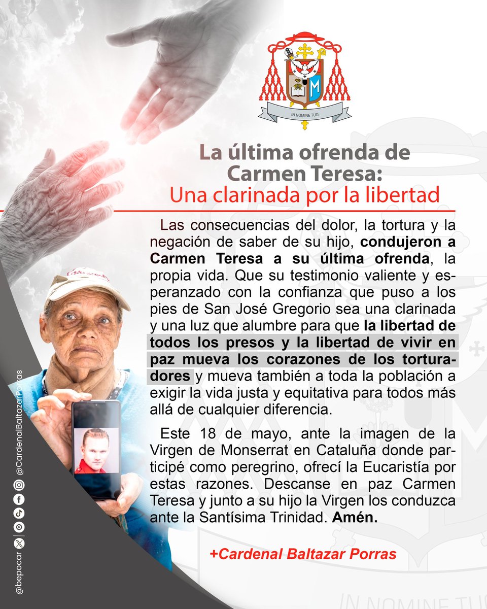 Cardenal, Baltazar Enrique Porras Cardozo tweet media