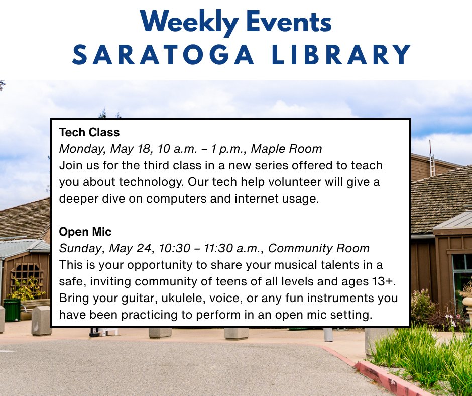 sccld's tweet photo. Other events taking place at our libraries this week.

Find the full list: https://t.co/j7HB3WWf8j https://t.co/hyf1D0r5y1