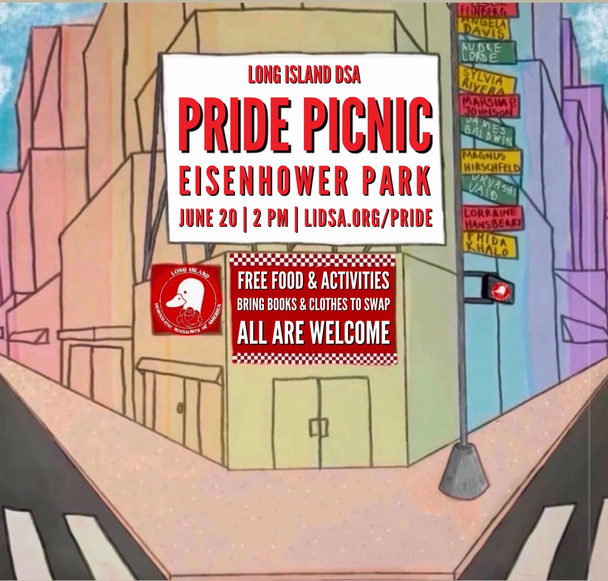 LongIslandDSA's tweet photo. Pride is almost here, and we’ve got new merch ready to go 🏳️🌈
We’ll have a tie-dye station at our Pride Picnic on June 20, so you can customize your pieces on the spot 👀
Grab yours: https://t.co/MLUp0VsQaH
RSVP: https://t.co/3YW38hdMWv
#LONGISLANDDSA #DSA #lidsa https://t.co/8xSzdr66Bc