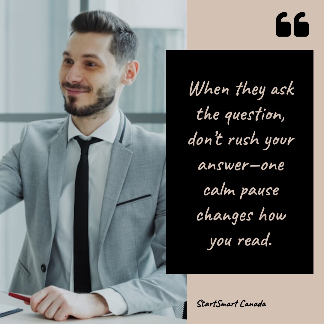 StartSmartCan's tweet photo. Freeze for a second in interviews? 😬

1) Breathe
2) Hold still
3) Nod once

Looks CONFIDENT in Canada.

Grab your comprehensive interactive guide: $10. 🔗 https://t.co/n2R5J5LlcF https://t.co/qxomwJvWBz