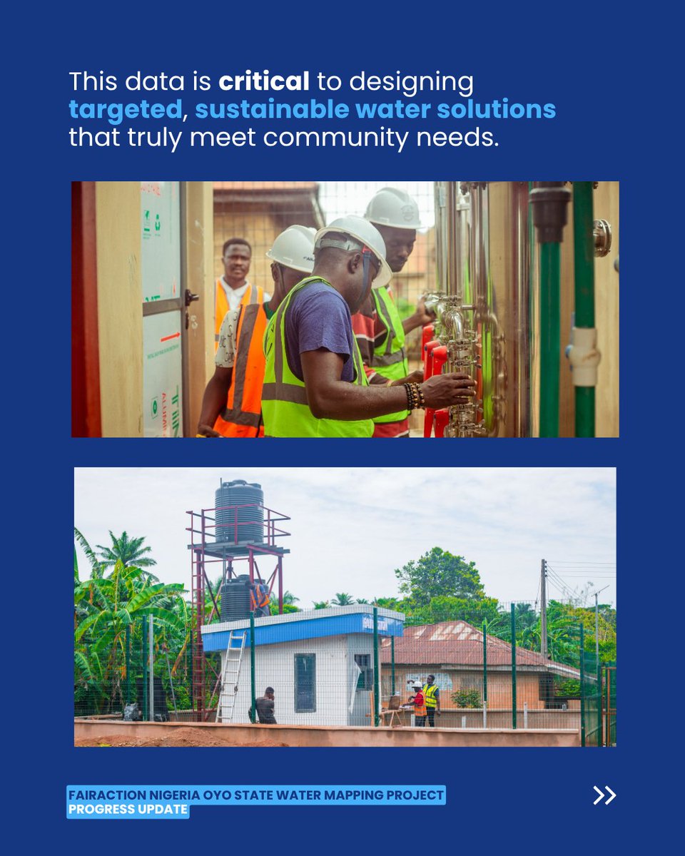 Fairaction_ng's tweet photo. To our field team: your dedication in every community is the foundation of this work.

To everyone following this journey, this is what real change looks like. Step by step. Community by community. Data leading the way.

Stay with us as we continue building toward clean, equitable water access for all.

#WaterMapping #EndingWaterPoverty #WaterAccess #SDG6 #FairActionNigeria