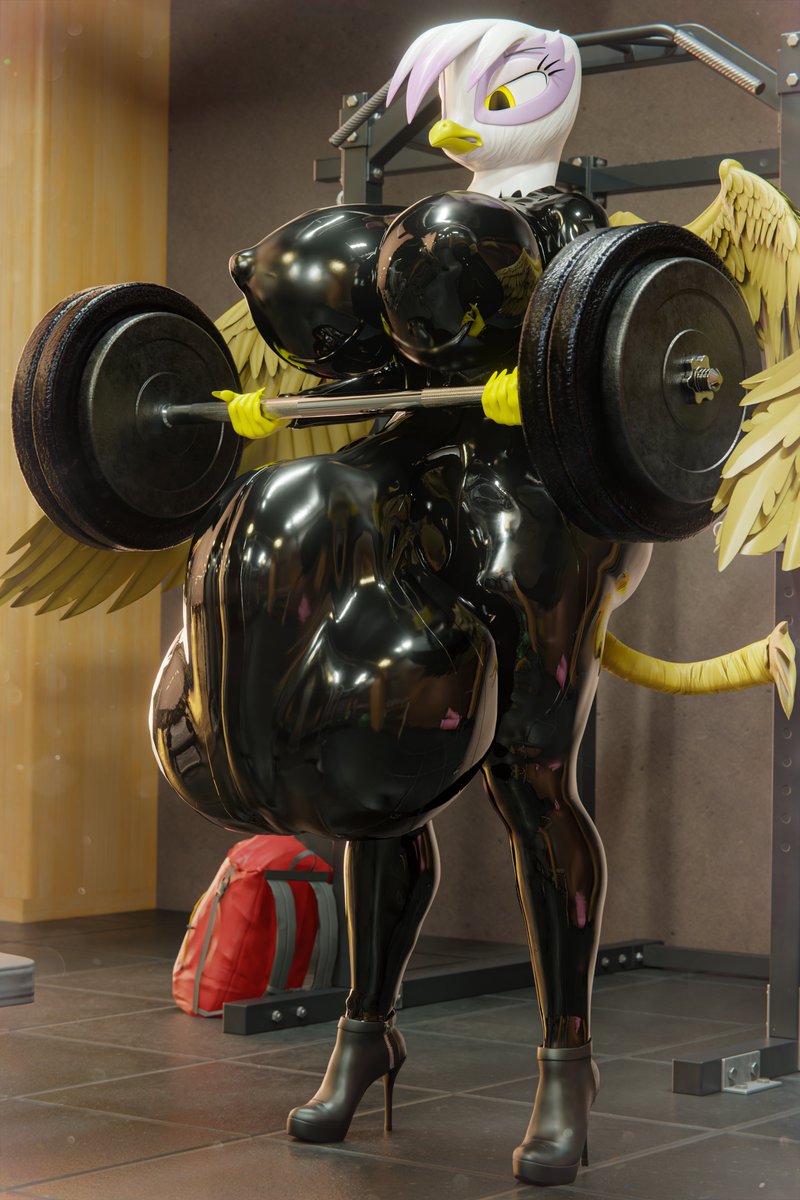 vladichSlG's tweet photo. Big shiny birbs training 😳

Commission for @ThunderingBlitz 
Thank you so much ^^
#mlp #gilda #latex #hyper https://t.co/fRYqb1TbeQ