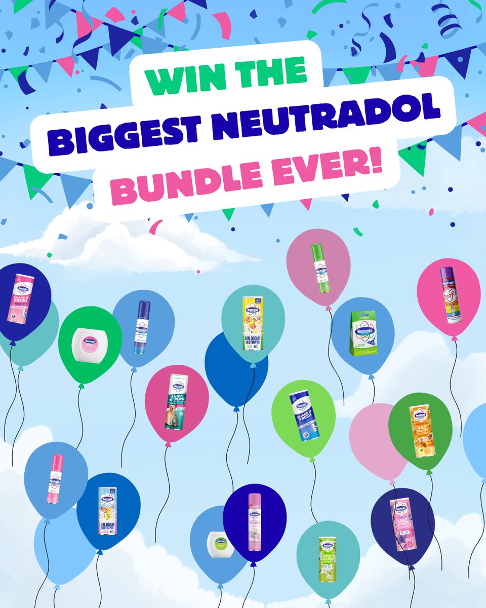 NeutradolFresh's tweet photo. ♥️💙💚 GIVEAWAY TIME 💚💙♥️

We’re celebrating as the official entrance sponsor of the Home Life &amp; You Show 2026 with our BIGGEST giveaway EVER!

One lucky winner will receive EVERY SINGLE Neutradol product!

Click the link in our bio to ENTER NOW! https://t.co/GpXpo4yu9q