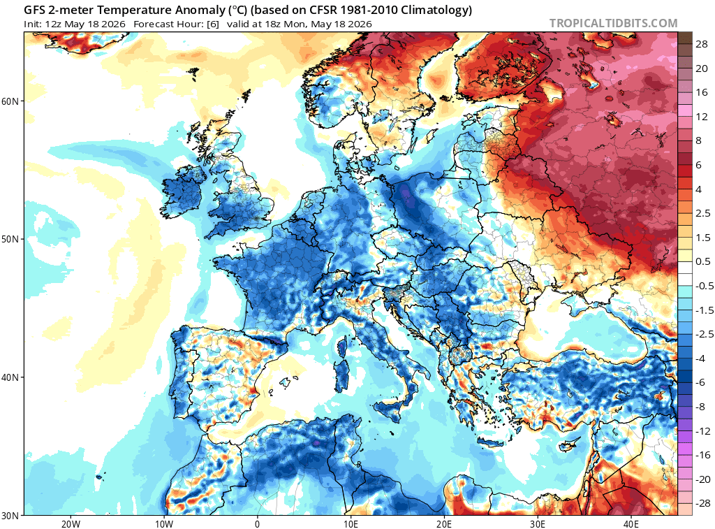 extremetemps's tweet photo. HISTORIC HEAT WAVE IN RUSSIA
An exceptional heat wave kicks off today and will persist the whole week.
Today Temperatures up to 34C at 50 latitude and 32C at 60 latitude and will get much hotter next days.
Expect an avalanche of records with widespread 30/35C. https://t.co/L9vgML0DVC