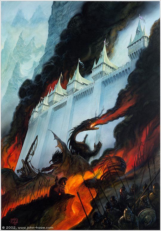 SeanMac67914982's tweet photo. The Fall of Gondolin 
By John Howe https://t.co/jPYZP2jDq6