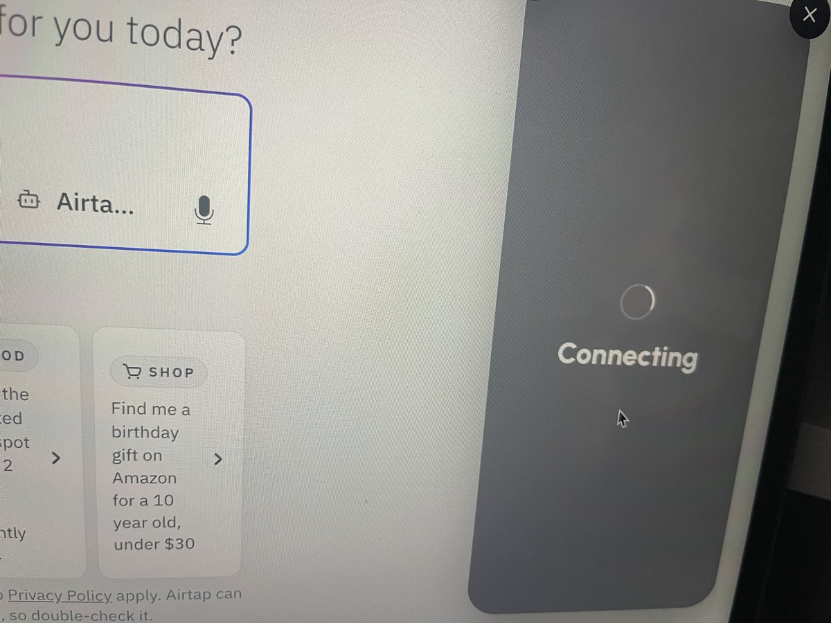 coolcheney's tweet photo. @airtap_ai Constantly connecting but failing https://t.co/hxMGRkqqg4