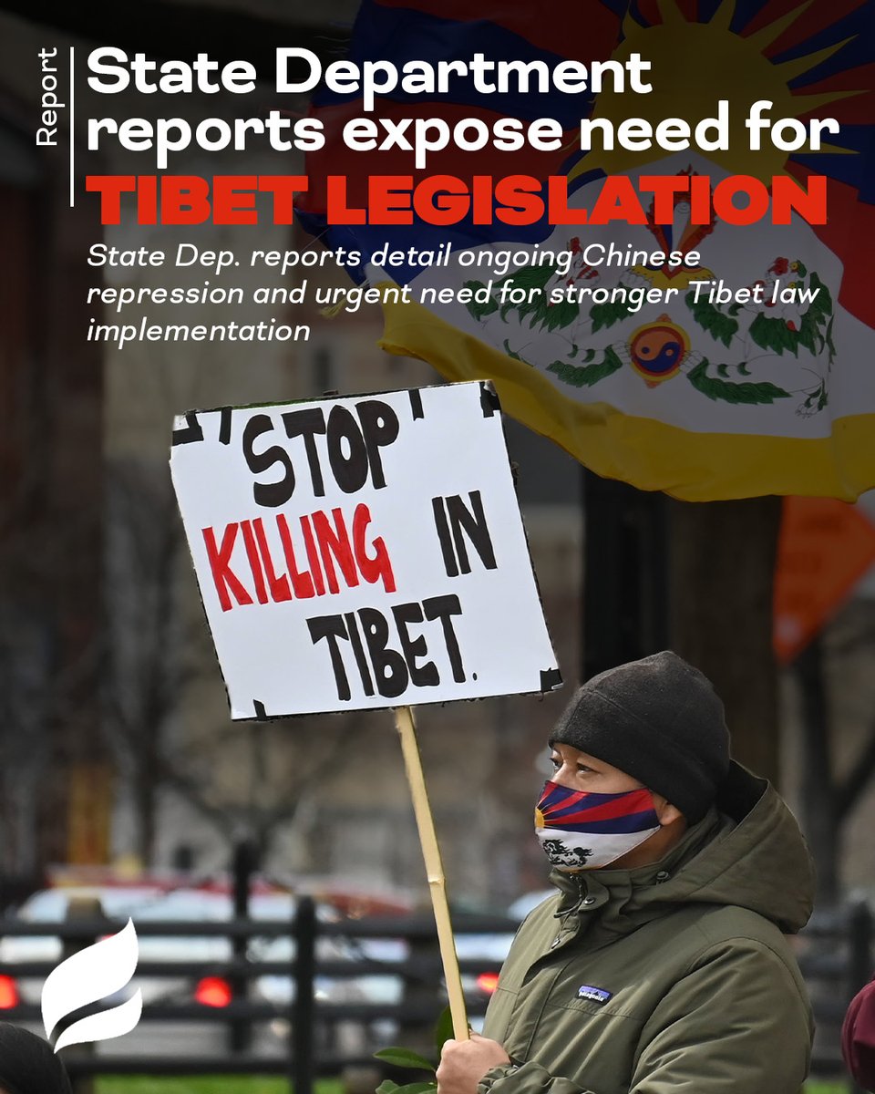 SaveTibetOrg's tweet photo. Two reports recently issued by the US State Department confirm the severity of #China’s repression in #Tibet while also highlighting the need for greater efforts to confront this repression and resume Sino-Tibetan dialogue. #savetibet

Read more: https://t.co/8rblB6Tmun https://t.co/tvviX1mryt