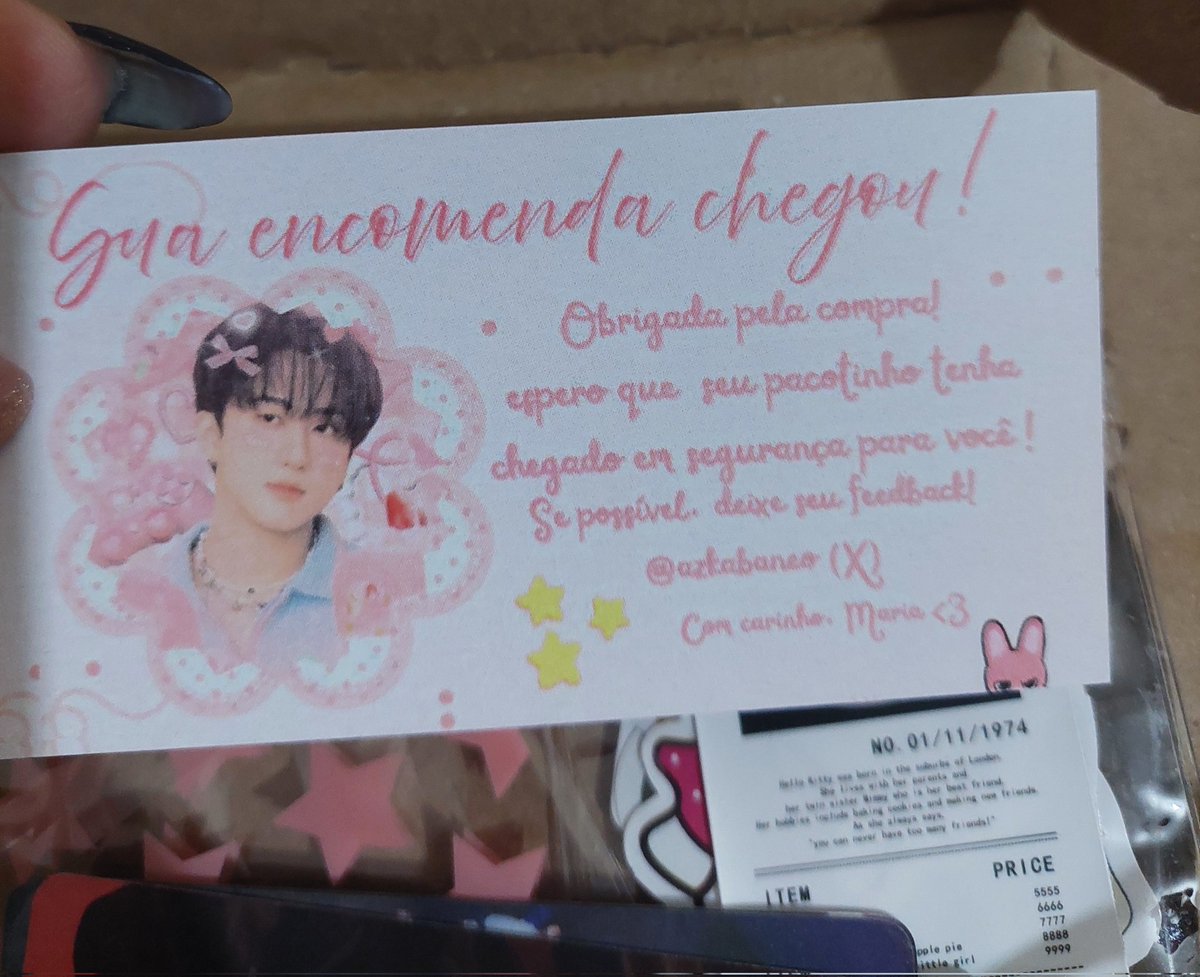brunaloura's tweet photo. Feedback Positivo para a ceg Anilec @_anilec97 e para o envio da @azkabaneo 🥰, Duda adiantou o envio, veio bem embalado, amei os mimos, super recomendo 😎🫶🏻🩷. Obrigada meninas 🫶🏻🫶🏻 https://t.co/GMTH0ceGeb