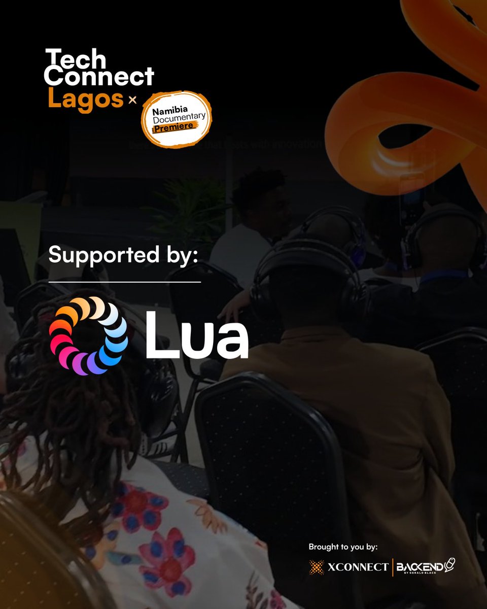 BackendSeries's tweet photo. Huge thanks to Lua AI for supporting the latest edition of Tech Connect Lagos.

We appreciate partners helping create meaningful conversations and stronger connections across Africa’s tech ecosystem. https://t.co/spdjc2AGqp