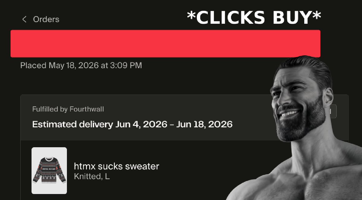 htmx.org / CVE of CEOs (same thing) tweet media