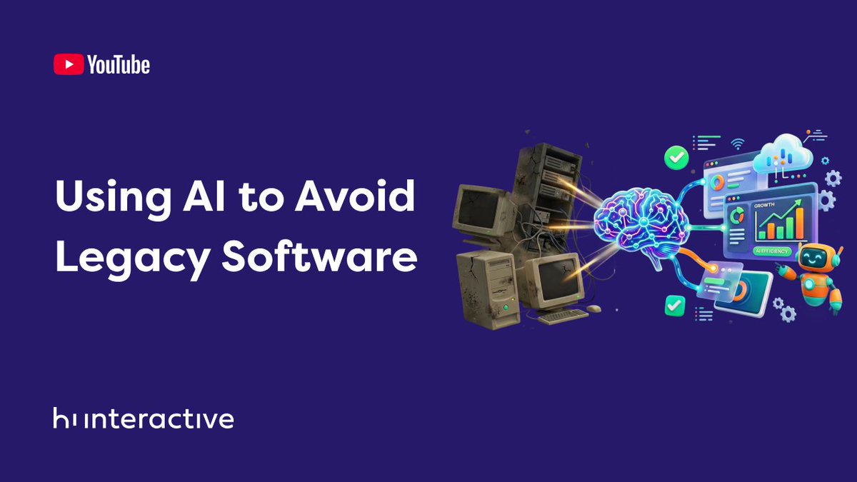 hiinteractive's tweet photo. More than 50% of IT budgets are still spent dealing with legacy systems.
In Hi Masterclass #59, we’ll explore how AI can help organizations reduce technical debt and build software prepared for the future.
Register at https://t.co/tnwMQC87EI https://t.co/6BEzE6uXwg