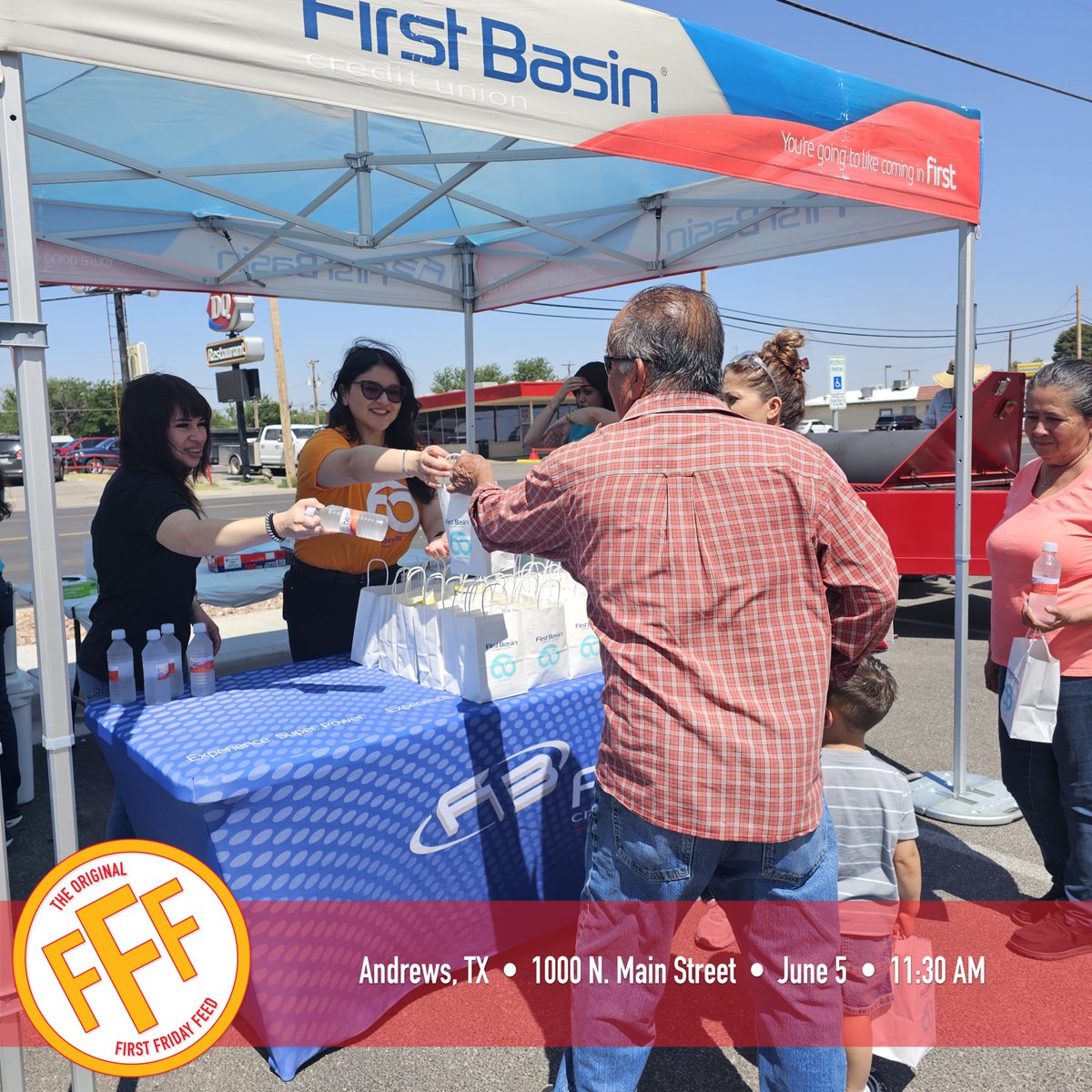FirstBasin's tweet photo. We're counting down the days until we are back at our Andrews Branch for First Friday Feed! 😎 https://t.co/IvZJnBwEPs