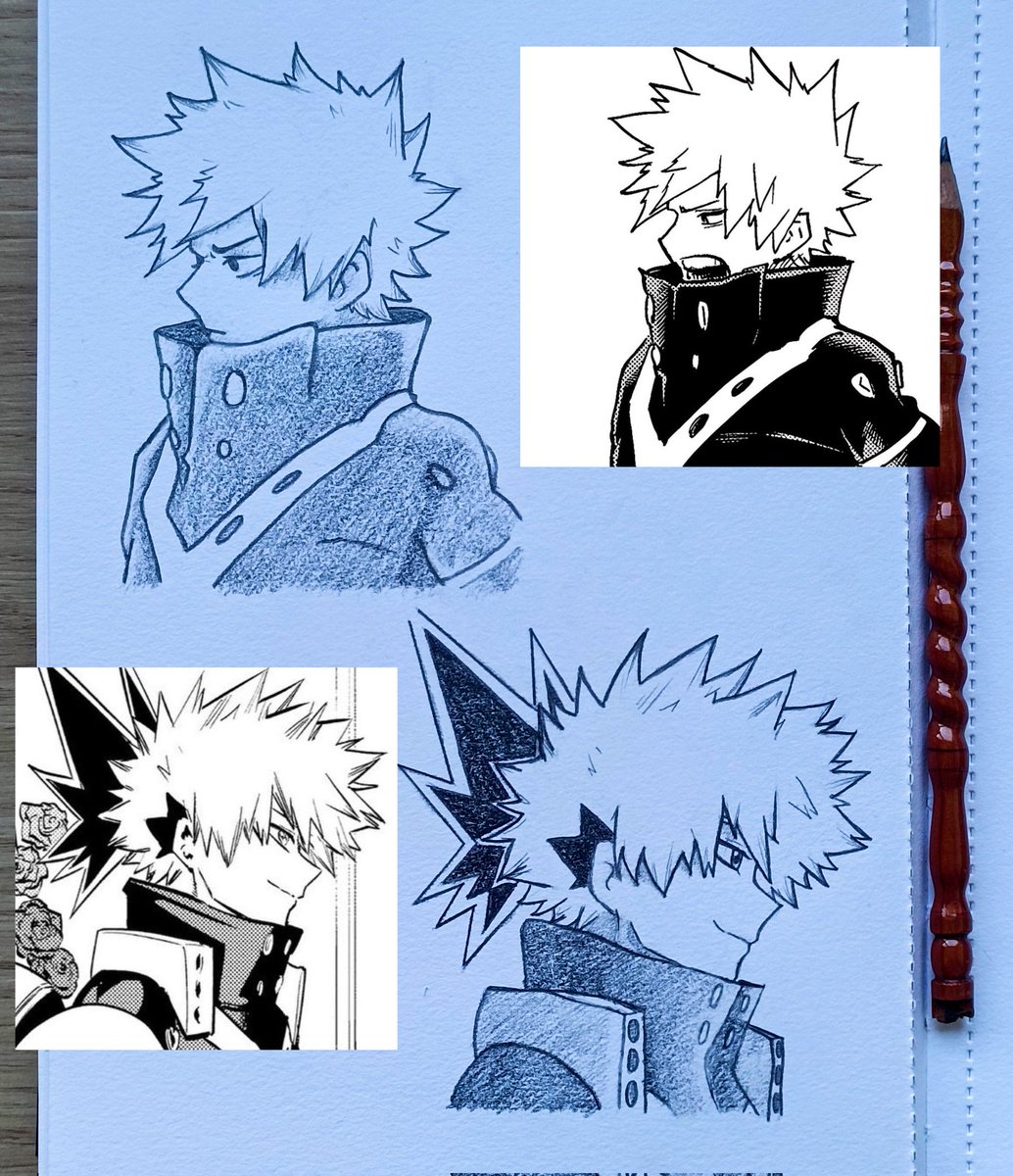 Nihynoctis's tweet photo. It had been a long time since I last drew on paper
I’m slowly getting back into it :'>
•
#bakugoukatsuki #mha #bakugou #art #drawingsㅤㅤ https://t.co/22phPlUC97