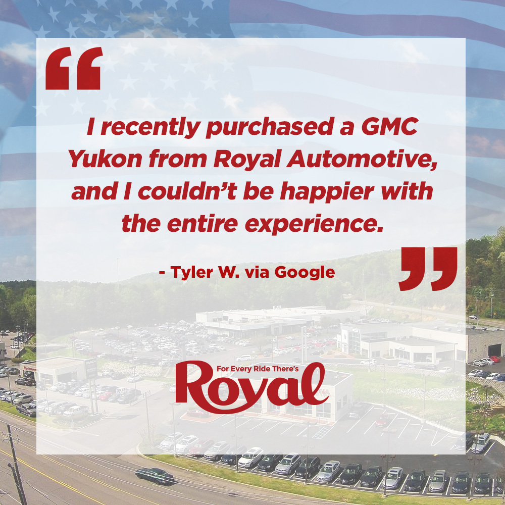RoyalBham's tweet photo. "I will absolutely be contacting David and Micah again for any future vehicle needs and highly recommend Royal Automotive to anyone looking for a great buying experience."
Thanks for the five-star review, Tyler! ⭐️⭐️⭐️⭐️⭐️ https://t.co/U02sjEknrQ