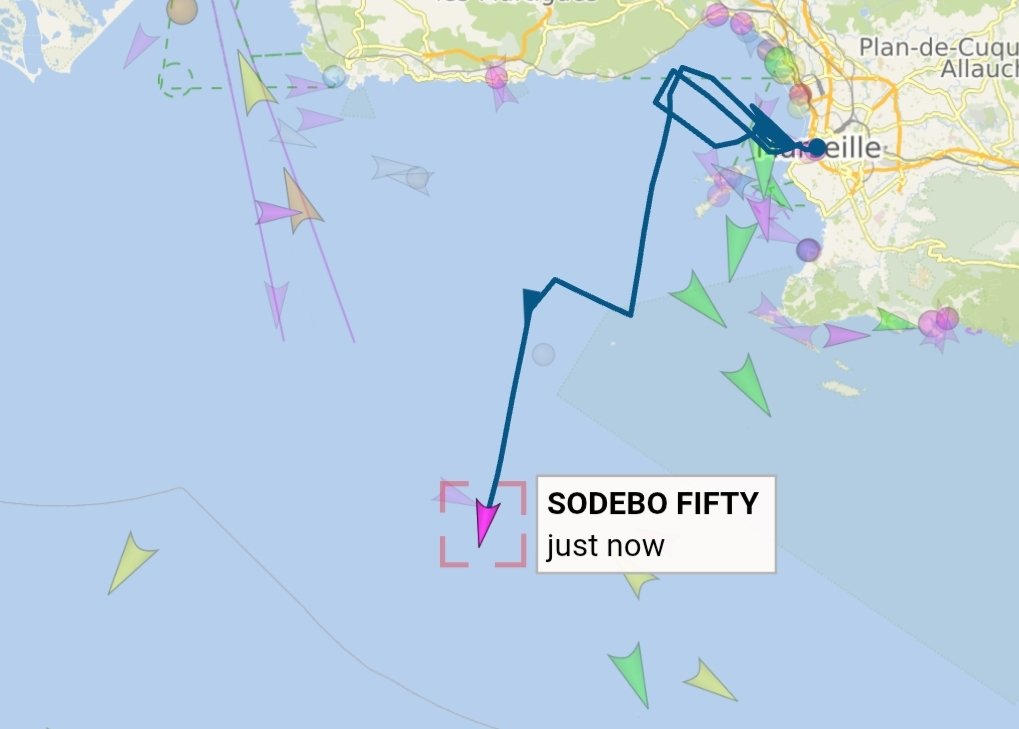 UltimBoat's tweet photo. #Ultime #UltimTeam #OceanFifty #Convoyage
Direction Lorient pour Léonard Legrand et son équipage à bord de Sodebo Fifty. https://t.co/DHmNOOpEwY
