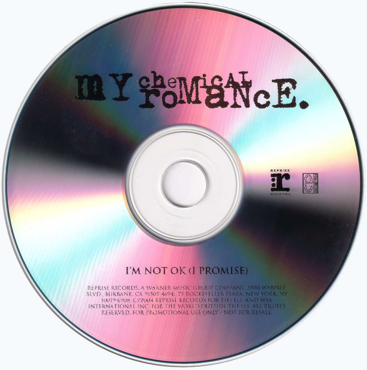 frnksource's tweet photo. “I’m Not Okay (I Promise)” promo CD by My Chemical Romance, 2005. 

The promo CD was for UK radio! My scans. https://t.co/nMFr7wPNRO